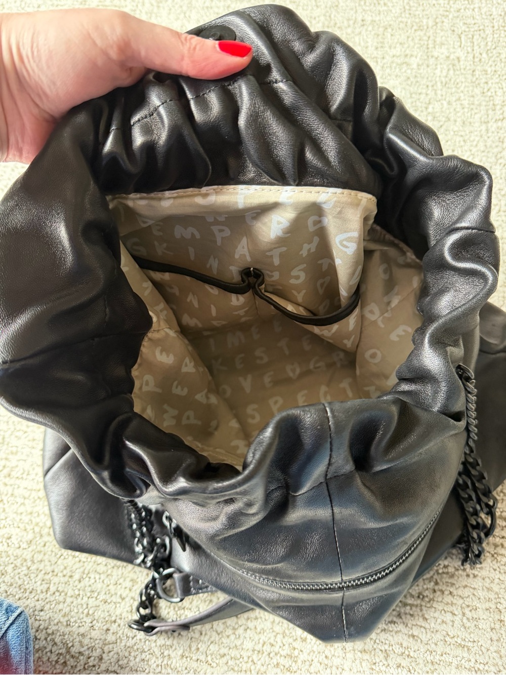 Aimee Kestenberg Willow Leather Shoulder Tote Bag Purse - Picture 9 of 14